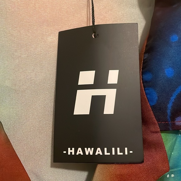 NWT Hawalili short sleeve button down colorful Christmas/Holiday shirt, size 2XL - Picture 6 of 14